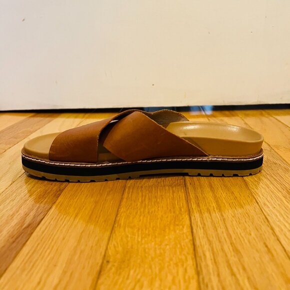 MADEWELL The Dayna Lugsole Slide Sandal in Leather Size 7.5 in EUC - Picture 12 of 16